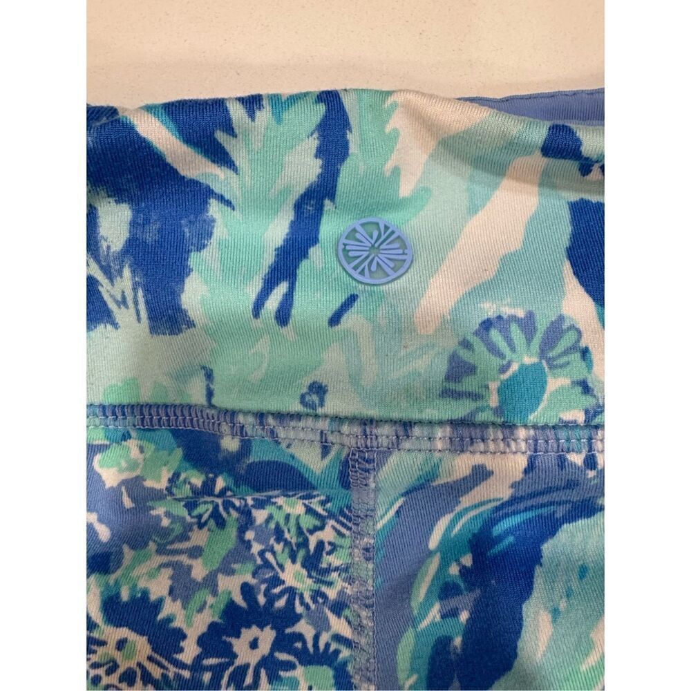 Lilly Pulitzer Luxletic Hey Hey Solei Print Weekender Cropped Leggings Size Smal - Picture 7 of 7
